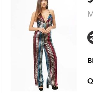 NWT Sequin Jumpsuit